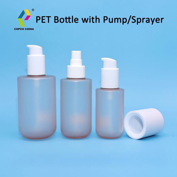 PCR PET Bottles with Precision Pumps or Plugs